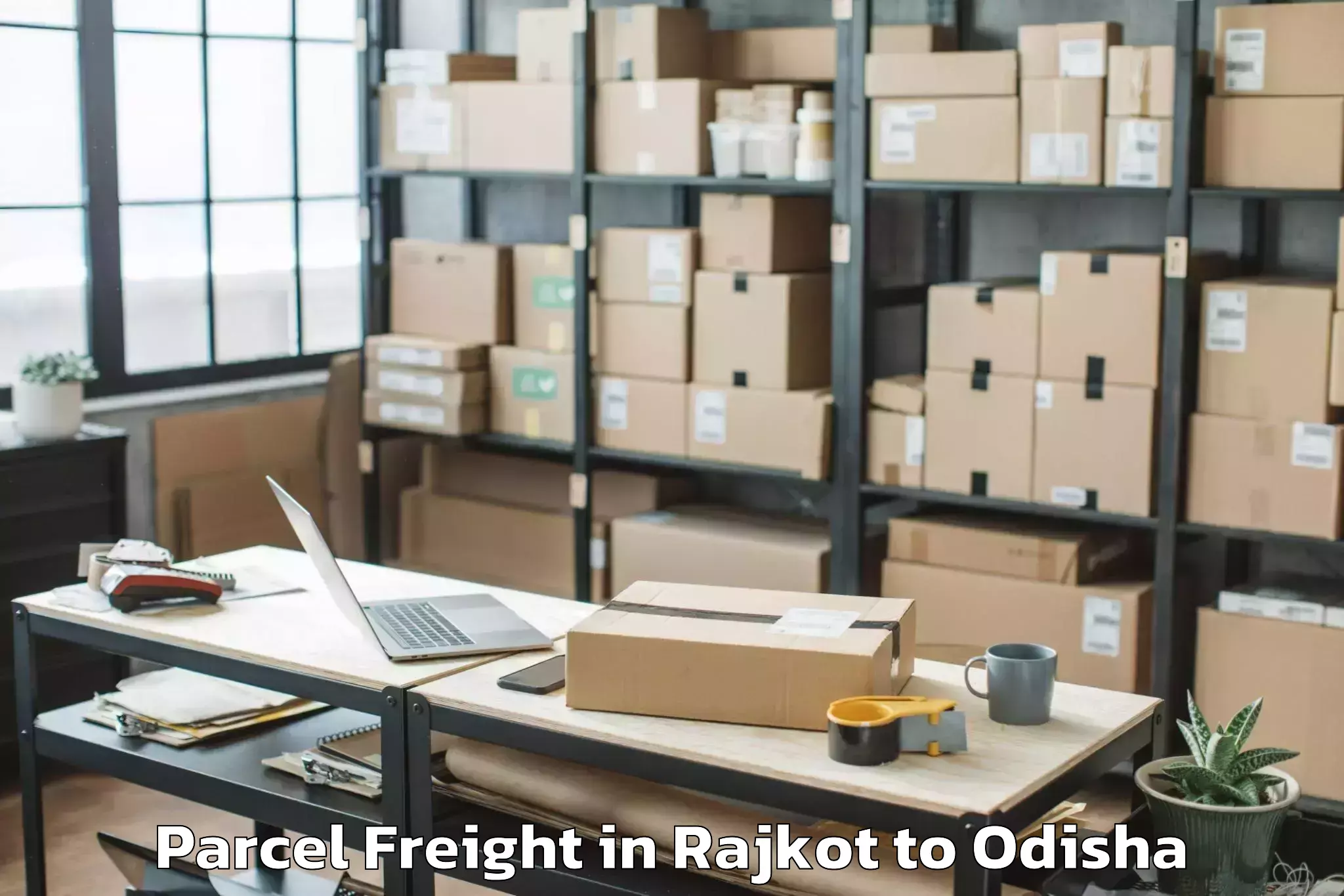 Efficient Rajkot to Belpara Parcel Freight